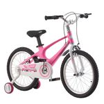 BSTSEL Children's Bicycle 14" 16" 18" Blue & Pink Kids Bike Boys&Girls Children Bicycle With Silent Stabilizers And Double Brakes Ages 2-9 Years Old Children Bike Gift (Pink, 14 Inch)