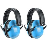 ProCase Kids Ear Protection, SNR 27dB Noise Cancelling Headphones for Kids, Sound Proof Hearing Protection Noise Reduction Ear Muffs for Fireworks, Autism, Reading, Concerts -2 Pack, Blue