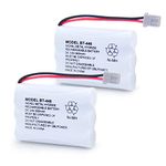 QBLPOWER BT446 BT-446 Cordless Phone Battery Rechargeable Compatible with Uniden BBTY0503001 BT-1004 BT-1005 GE-TL26402 BT-504 CPH-488B 3.6V 800mAh (2 Pack)