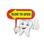 Unique Dents Slide to Open Pack of 2 Dental interior | Slide to Open for Dental Clinic Door | Dental Decorative Products