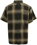G-Style USA Western Casual Plaid Short Sleeve Button Up Shirt SS30 - Brown - Small