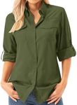 Jawtut Womens Safari Sun Shirts UPF