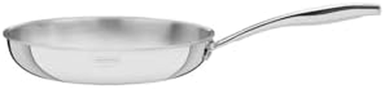 Tramontina Grano Stainless Steel Shallow Frying Pan with Tri-Ply Body, 26 cm Diameter