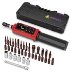 ANPUDS Digital Torque Screwdriver, 1.5-88.5in-lbs./0.15-10Nm, Electronic Adjustable Screwdriver Torque Wrench with ±1% Accuracy, Vibration, Buzzer, LED Notification for Gunsmithing, Scope Mounting