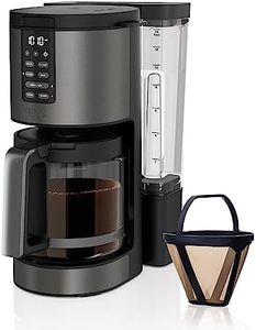 Ninja DCM201BK Programmable XL 14-Cup Coffee Maker PRO, 14-Cup Glass Carafe, Freshness Timer, with Permanent Filter, Black Stainless Steel