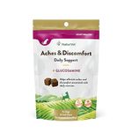 Aches & Discomfort Relief For Dogs & Puppies, Veterinarian Formulated Joint Relief Soft Chew Supplement with White Willow, Made by NaturVet 30 Count (Pack of 1)