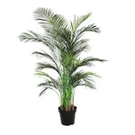 Blooming Artificial - Areca Palm Plant Indoor, Realistic Artificial Palm Tree for Garden, Home, and Office, Year Round Decorative Foliage, UV and Water Resistant (Green) (160cm)