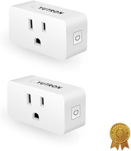 Smart Plug 2.4G WiFi YUTRON Smart Life Plugs WiFi Smart Outlets Wireless Sockets Works with Alexa, Echo Dot,Google Home, Timer Switch, 10A, Long Reception Range, No Hub Required, White, 2 Pack