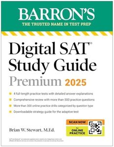 Digital SAT Study Guide Premium, 2025: 4 Practice Tests + Comprehensive Review + Online Practice (Barron's SAT Prep)