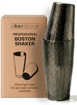A Bar Above Professional Boston Shakers Set 18 oz Weighted and Unweighted Stainless Steel Cocktail Shaker Set for Bartenders, Premium 304 Steel Bar Shaker, Essential Bartending Tools for Mixing Drinks