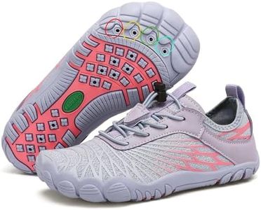 SAGUARO Kids Water Shoes Quick Dry Five Toe Barefoot Shoes Swim Shoes for Boys Girls Lightweight Beach Pool Aqua Socks for Swimming Surfing Camping