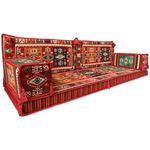 Spirit Home Interiors Arabic oriental majlis floor seating, floor cushions, floor pillows, sofa couch with interior fillings / SHI_FS244