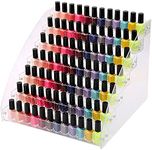 7 Tiers Acrylic Essential Oil Display Rack Nail Polishes Organizer Lipstick Holder Display Stands Essential Oils Storage Rack Dropper Bottles for Cosmetics Shop Store Display (7Tiers)