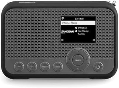 Sangean WFR-39 FM-RBDS/Internet Radio with Spotify Connect, AirMusic Control Rechargeable Portable Digital Radio