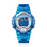 WIOR Kids Digital Watch, 50M Waterproof Outdoor Sports Watch, Multifunction Wristwatch with Alarm Clock, EL Backlight & Calendar, 12/24H Electronic Stopwatch, Gift for 6-15 Year Old Boys Girls-Blue