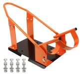 PEAKTOW Heavy Duty Motorcycle Wheel Chock, 1800 lb Capacity Motorcycle Adjustable Stand for 15"-21" Wheels, Mounting Hardware Included