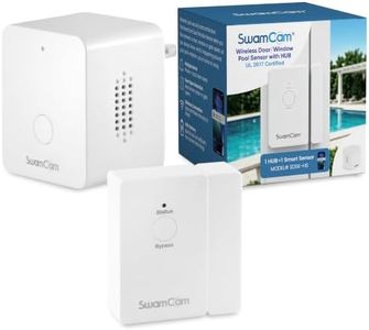 SwamCam Door & Window Sensor Pool Alarm Hub System – Certified to UL2017