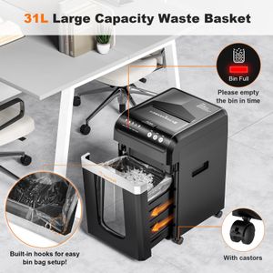 Bonsaii Auto Shredder – 200-Sheet High-Capacity Paper Shredder