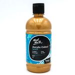 Mont Marte Gold Acrylic Paint Set 16.9oz (500ml), Perfect for Canvas, Wood, Fabric, Leather, Cardboard, Paper, MDF and Crafts