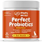 Happy Heroes - Perfect Probiotics for Dogs, 100% Natural Supplement, Probiotics for Gut Health, Immune Boost, Itch Relief, Yeast Support, Digestive Care, Healthy Ears, Skin & Coat, 120 Soft Chews