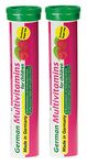 Multivitamin for Children - 2 x 20 effervescent Tablets - Raspberry Flavor - T&D Pharma German Multivitamin for Children - Made in Germany