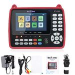 Vislone Satellite Finder, HD Satellite TV Signal Finder, Satellite Signal Detector, ST-5150 DVB-S2/T2/C Combo Digital Handheld Signal Meter H.265 HEVC MPEG-4 4.3 Inch TFT LCD UK Plug