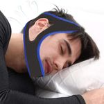 Anti Snore Chin Strap for cpap Users,Chin Strap for Sleeping,Anti Snoring Device,Adjustable & Breathable Chin Strips, Effective Double Airflow Jaw Strap to Keep Mouth Closed and Reduce Snoring