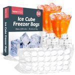 50pk Disposable Ice Cube Bags for Making Ice | Make 1,400 Ice Cubes, Freezer Ice Bags for Ice Cubes, Ice Cube Bags, Freezer Ice Cube Bags, Ice Cube Bags Freezer, Plastic Ice Bags for Drinks