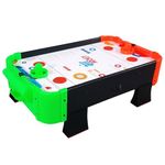 Kidsmate Air Hockey Game for Kids | Electric Powered Tabletop Board Game with 2 Strikers & 4 Pucks | 60 CM Medium Size Ice Hockey Indoor Sports Family Game for Boys & Girs for 5Yr and Up - Multicolor