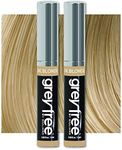 Root touch up, temporary hair color to cover gray hairlines, eyebrows, Mustache & Beards Greyfree 2 PACK ( DARK BLONDE )