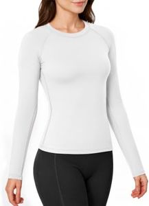 Leapstride Long Sleeve Workout Tops for Women Compression Athletic Shirts