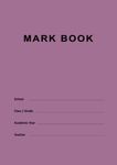 Teacher Mark Book: A4 School Attendance Register Book, Teacher Grade Book, 50 Rows (Names), 40 Columns | Gradebook/Markbook/Class Record Book for ... for Teachers/Teaching Assistant - Purple