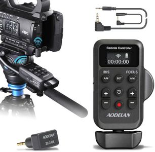 Wireless Camcorder LANC Remote Control for Sony and Canon with 2.5mm Jack or Remote Jack, Video Zoom, Focus, IRIS and Recording Wireless Remote Controller for Canon Vixia HF G40, G50, G70, G60, XA11