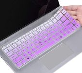 Keyboard Cover for HP Elitebook 840 G6, 840 G5 14" / HP Elitebook 745 G6, 745 G5 14" / HP Zbook 14U G5 G6 14 inch Laptop(NOT Fit HP EliteBook 840 G7 G8, 845 G7 G8), Ombre Purple&Pink