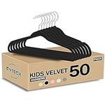 GVTECH Kids Hangers Velvet, [50 Pac