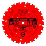 Freud LU87R010 10-Inch 24 Teeth Thin Kerf Ripping Saw Blade with 5/8-Inch Arbor and Perma-Shield Coating