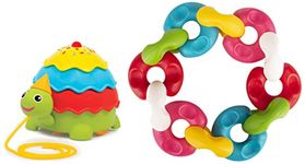 Giggles - Icecream Turtle, 2 in Pull Along Toy, Shape Sorting,Pretend Play, Infant and Preschool Toys & - Chain Links, Interlocking Educational Blocks, Improves Creativity and Construction Blocks