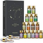 PHATOIL 15PCS Essential Oils Gift Set - Premium Quality Essential Oils for Aromatherapy Diffuser Yoga Home Office Soap Candle Making- 5ml/Bottle