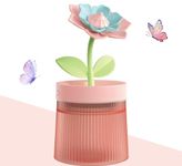 Mini Humidifier For Bedroom, Cool Mist Air Humidifier with Ultrasonic misting, Night Light & USB powered. Great for Home Office Travel Nursery Plant Baby Desk. Quiet & Auto Shut-off (Pink)