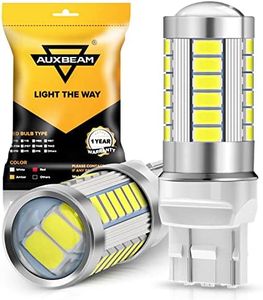 Auxbeam 7440 W21W 7441 LED Bulbs, 6500K White, Super Bright 7440A 7440AL LED Backup Reverse Lights for Cars Trucks Motorcycles, 3030-SMD 12V, Pack of 2