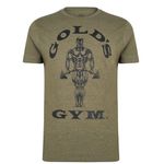 Gold's Gym Men's Ggtop009 Hooded Long Sleeve Top Gym T Shirt, Army Green Marl, M