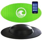 Wakesurf Balance Board by Lakesurf - with Motion Tracking App & Phone Mount for Wakesurfing Simulation, Games, Fitness Training, and Tutorials (Green)