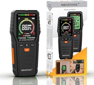 Pinless Moisture Meter for Drywall MESITOOL Digital Moisture Meters for Wood Lumber Moisture Detector for Firewood Non-Destructive Moisture Reader for Building Materials