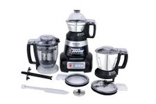 Panasonic MX-AE390 (Black) | Monster 750 Watts Super Mixer Grinder | With 3 Jar (Two 304-SS Stainless Steel & 1 Juicer Extractor Jar) |Warranty 2 Years Product & 5 Years On Motor