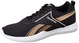 REEBOK Men Synthetic/Textile Austin 2.0 M Running Shoes Black/Golden Bronze/White/Vector R UK-8