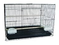 YML Small Breeding Cage, 24 X 16 X 16-Inch, Black