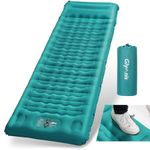 Glymnis Camping Mattress Camping Sleeping pad 4.7" Thick Built-in Foot Pump Inflatable Pad 1 Person Air Mattress for Backpacking Hiking Camping