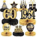 9PCS 60th Birthday decorations 60th