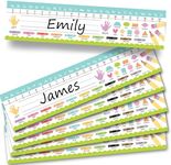 25 Colorful Desk Name Plates for Classroom - Classroom Name Tags for Desk, Desk Name Tags for Classroom, Student Name Tags for Desks, Student Name Plates for Desks Classroom, Name Plate for Desk Kids