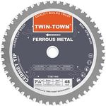 TWIN-TOWN 7-1/4-Inch 48 Teeth Dry Cut Steel and Ferrous Metal Cermet Saw Blade with 5/8-Inch Arbor